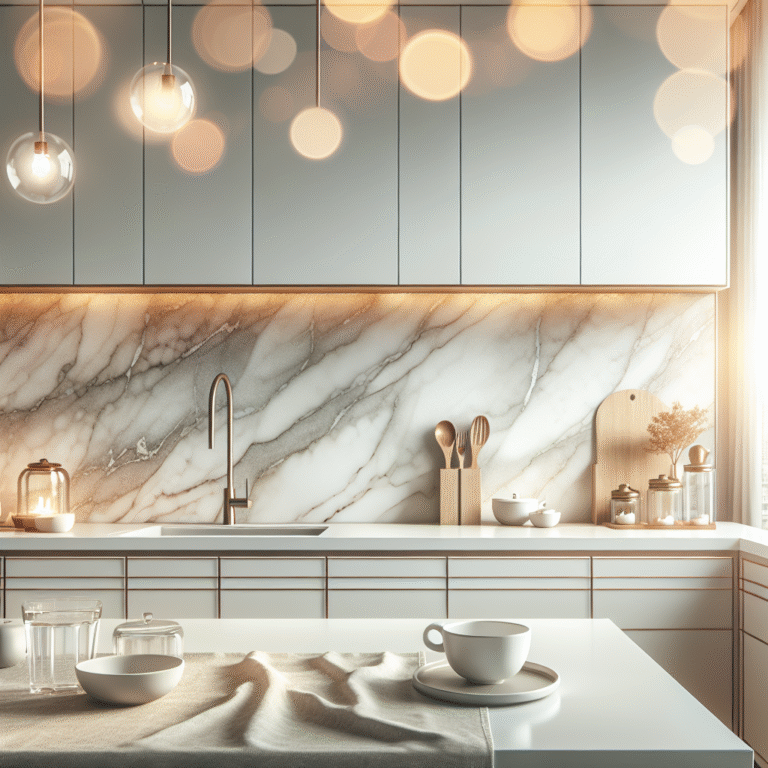 Crédence murale effet marbre pour cuisine l&rsquo;élégance au cœur de votre intérieur